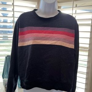 Sundry Striped Sweatshirt